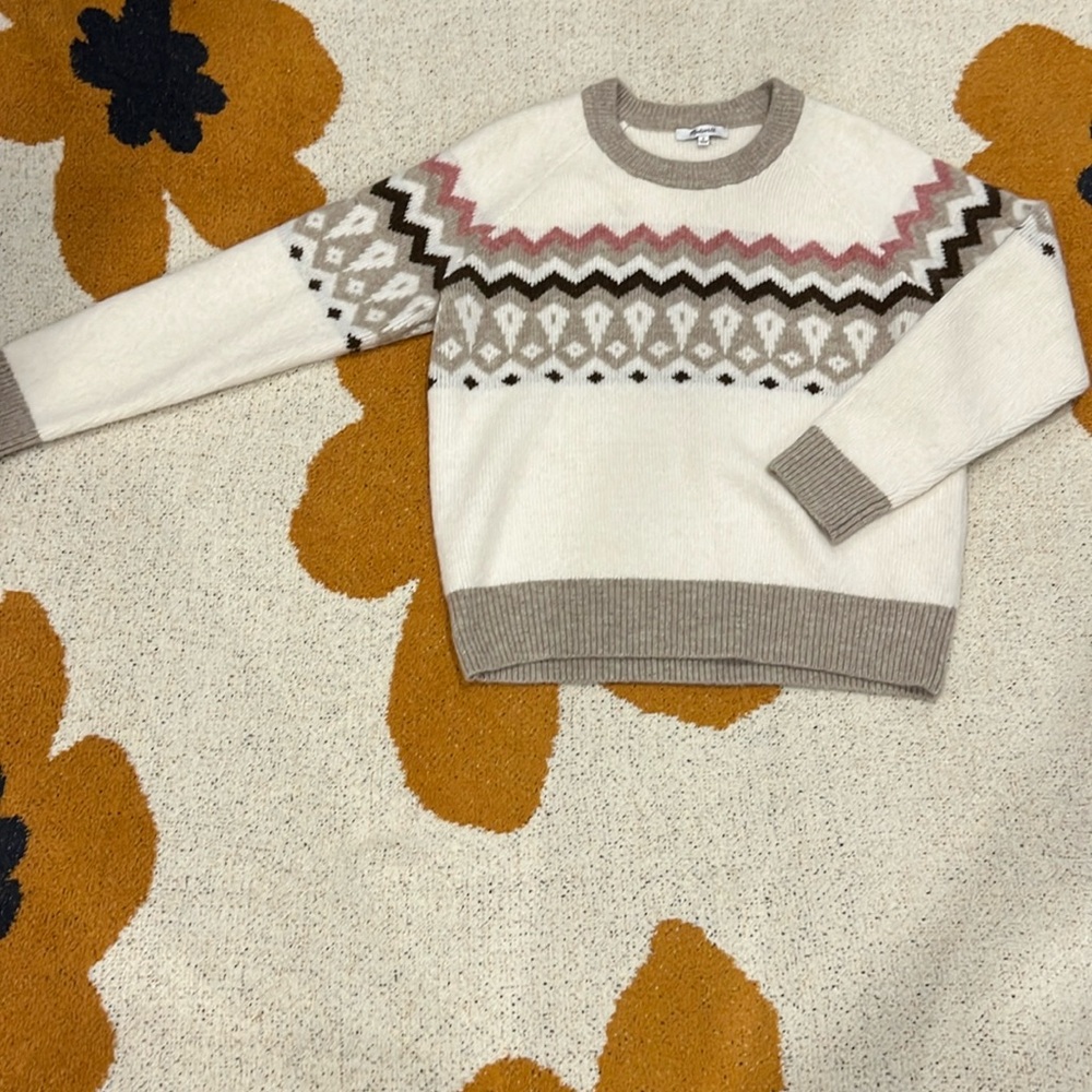 NWOT Madewell Fair Isle Sweater